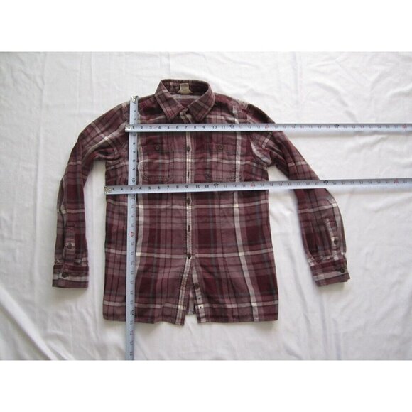 Women's Duluth Trading Plaid Cotton Button Long Sleeve Shirt Sz S (WB258) - Picture 4 of 7